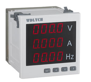 White Digital Multifunction Meter Current Voltage Frequency One Channel Passive Relay